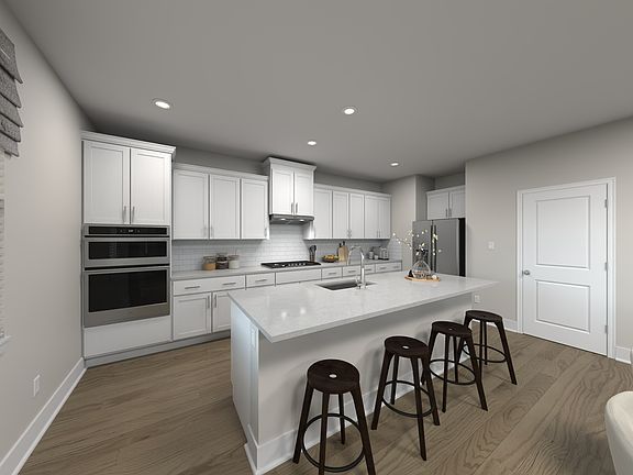 Kitchen in the Wilson floorplan at Meritage Homes.