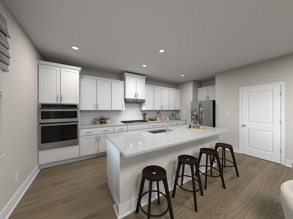 Kitchen in the Wilson floorplan at Meritage Homes.