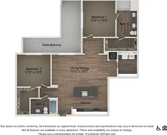 B4B | 2 bed 2 bath | 1248 sq ft B4B | 2 bed 2 bath | 1248 sq ft