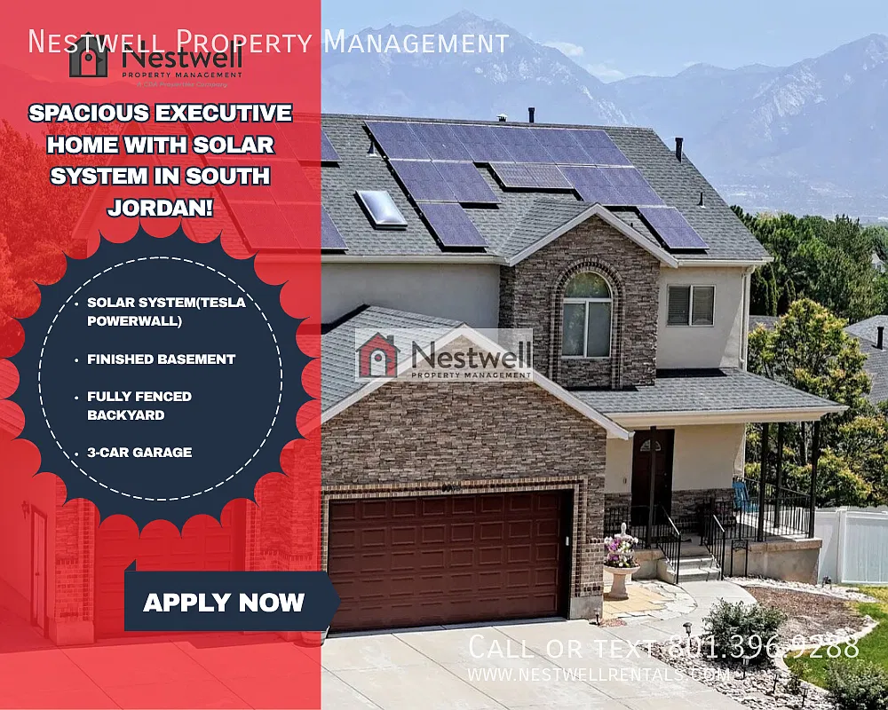 Spacious Executive Home with Solar system in South Jordan! — Photo 1