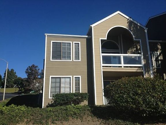 view looking up at balcony