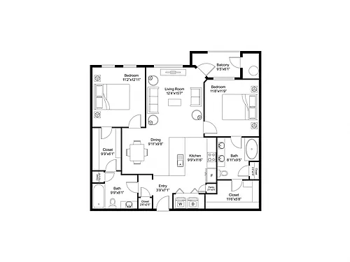 Floor plan B1R