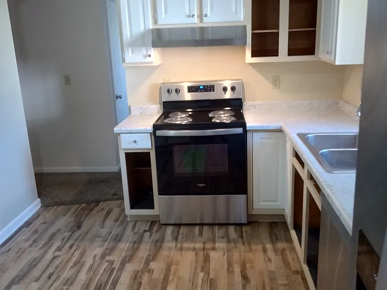 Kitchen cabinets will be finished in two weeks.