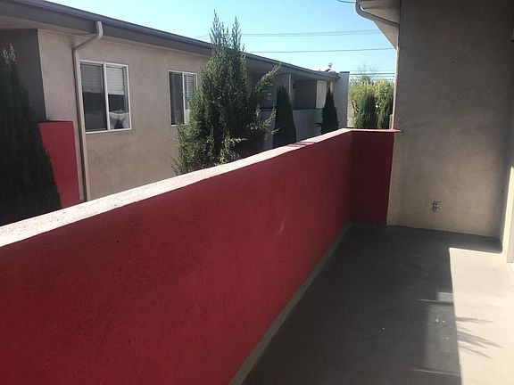 Private Balcony view of contemporary courtyard