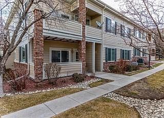 Front entrance with a patio.