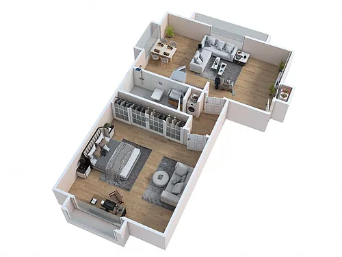 Floor plan Casa - 1 Bedroom