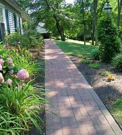 Brick walkway