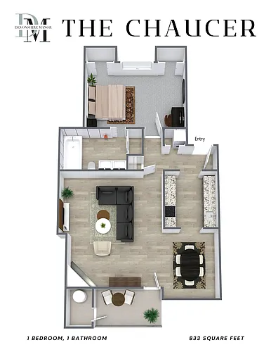Floor plan The Chaucer