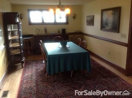 Expanded dining room can seat 12 or more