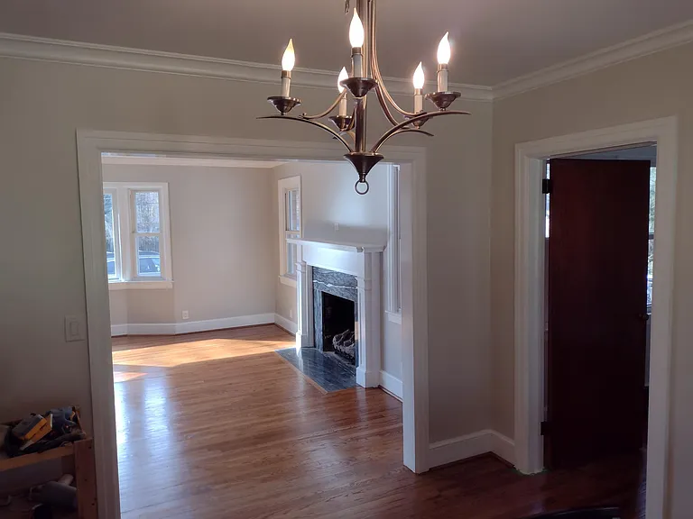 Dining room from window facing back yard