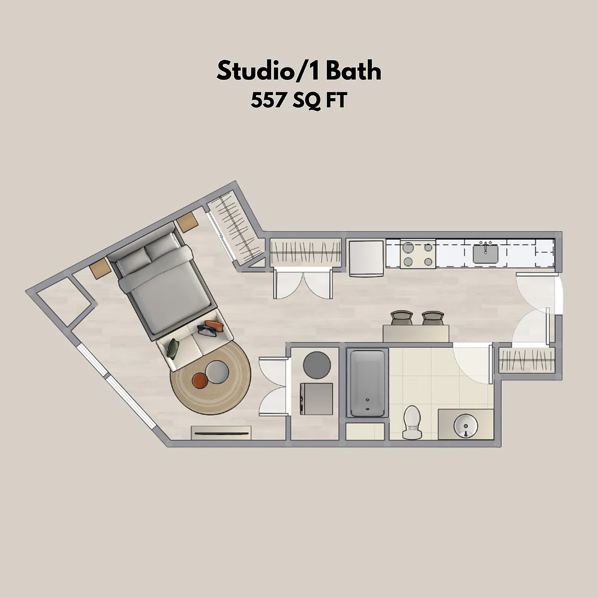 Floor plan Studio