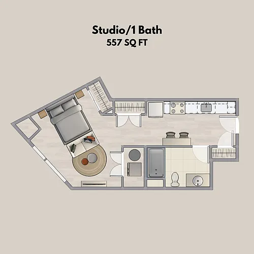 Floor plan Studio