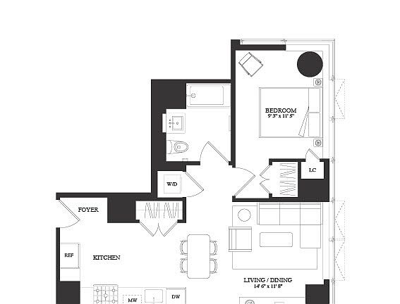 2nd image of 3 Court Sq #Penthouse 204