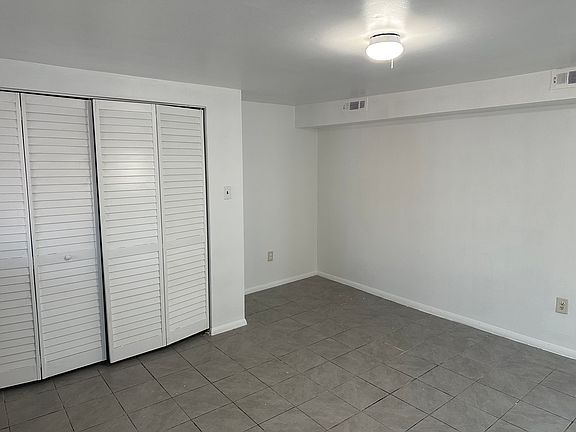 living area with closet