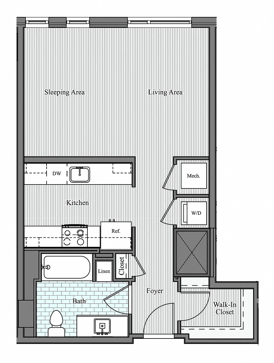 Floor plan Studio C