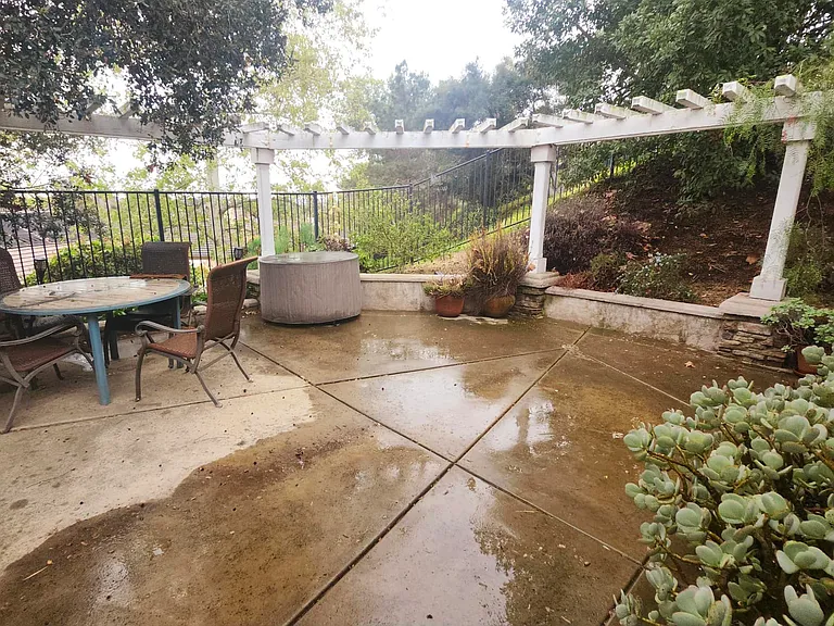Very peaceful & private back patio area.