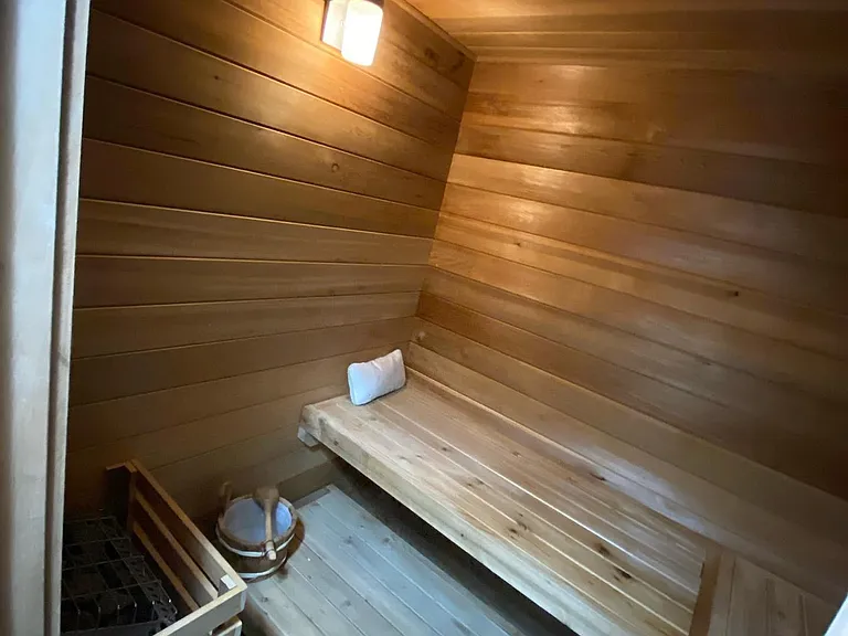 Sauna in basement