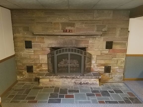 Fireplace in family room
