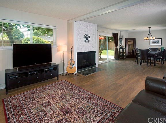 Larger view of the living room