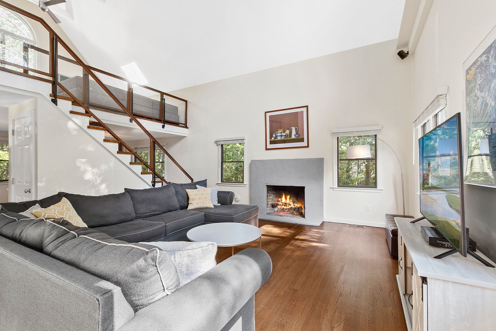  Open Staircase Great Room with Fireplace