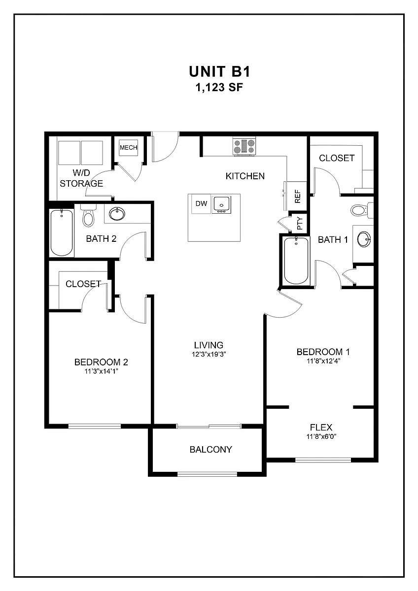 Floor plan B1