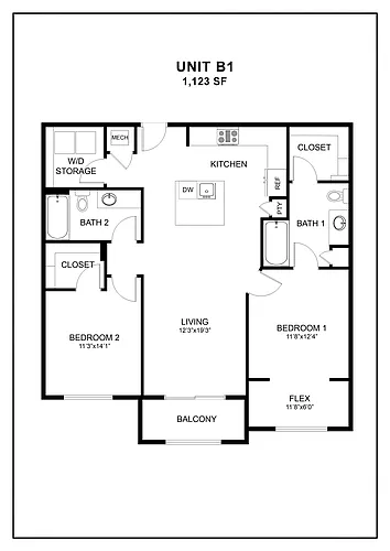Floor plan B1
