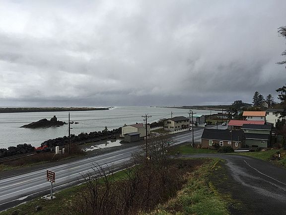 Looking north to jetty