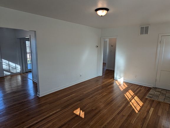 View from deactivated fireplace