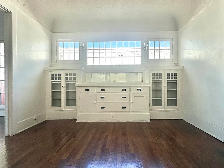 Original cabinets in dining room