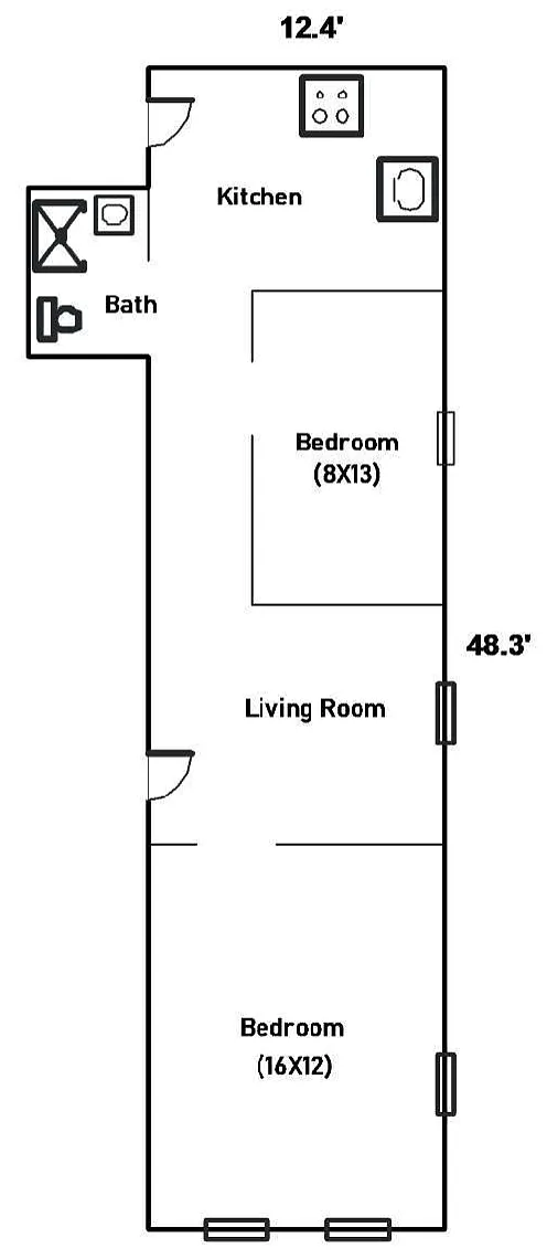 Floor plan 2-1 14 Line Street
