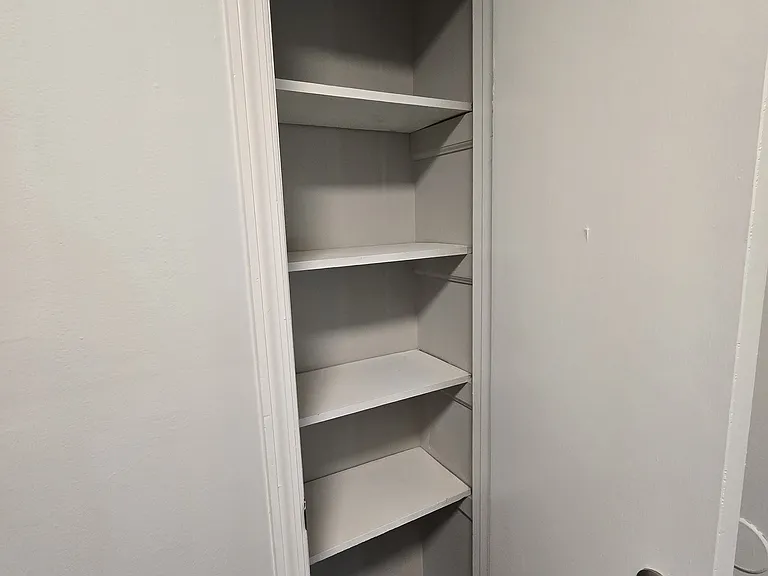 Linen closet on upstairs landing