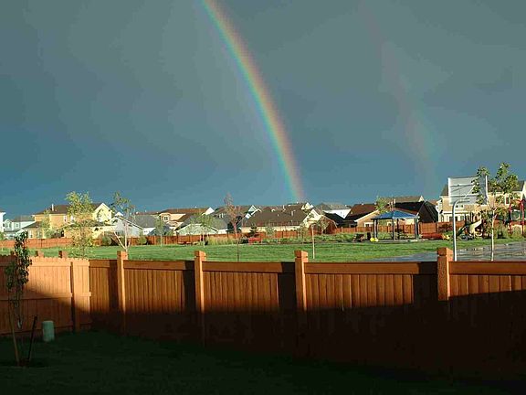 View of park from back yard