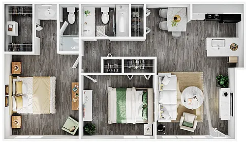 Floor plan 2X2