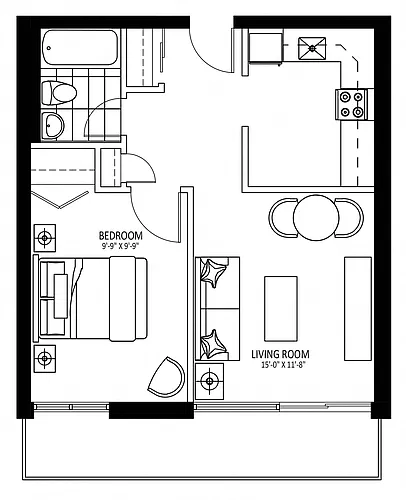 Floor plan 341 Flora St - Plan E