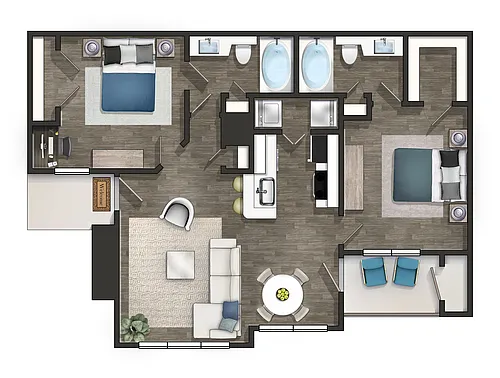 Floor plan Peachtree Renovated