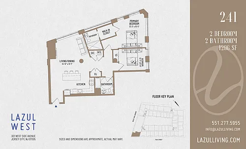 Floor plan 1 Bedroom- 06 Line with Balcony