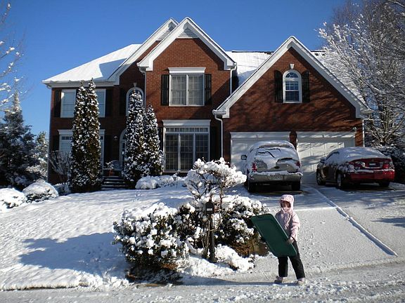 Front of House in Winter