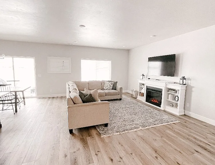 Living Room with Cozy Fireplace