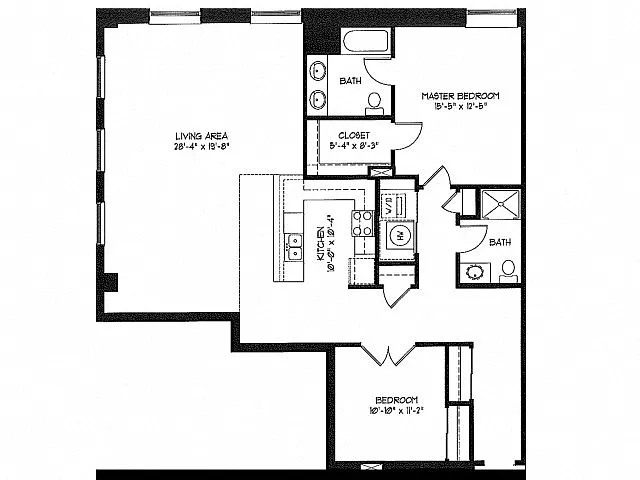 Floor plan 2 Bedroom