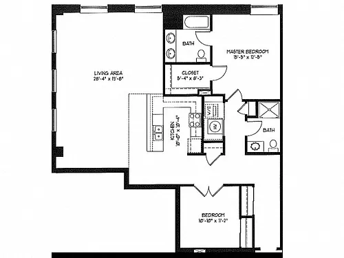 Floor plan 2 Bedroom