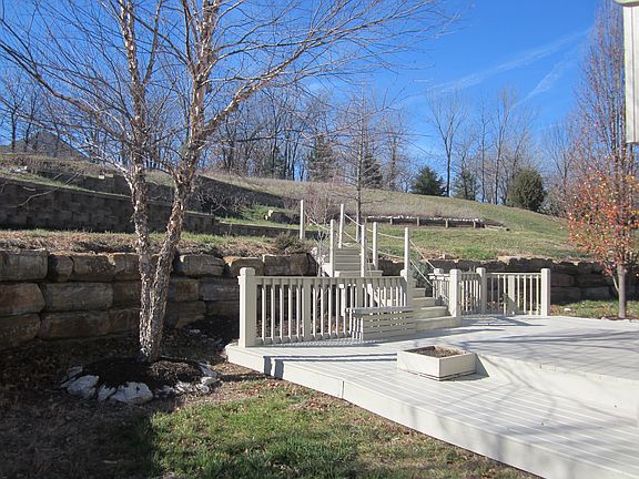 tiered backyard