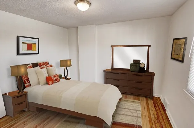 Second Bedroom for The Capital and The Albany *Virtually staged
