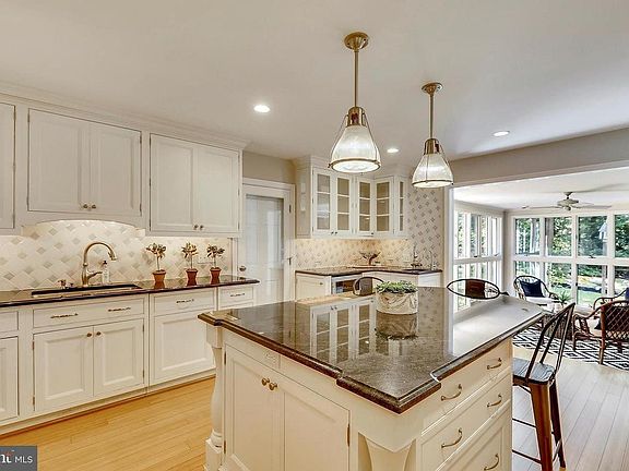 Bright and well-appointed remodeled kitchen featuring center