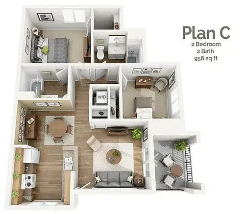 Floor plan Plan C North