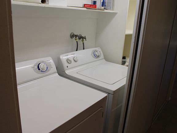 Laundry inside the unit