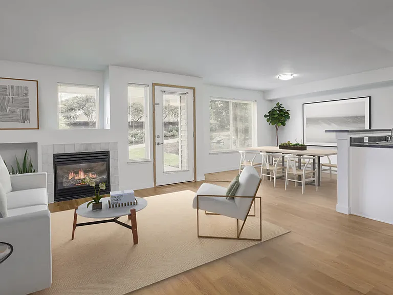 Living Room with Fireplace