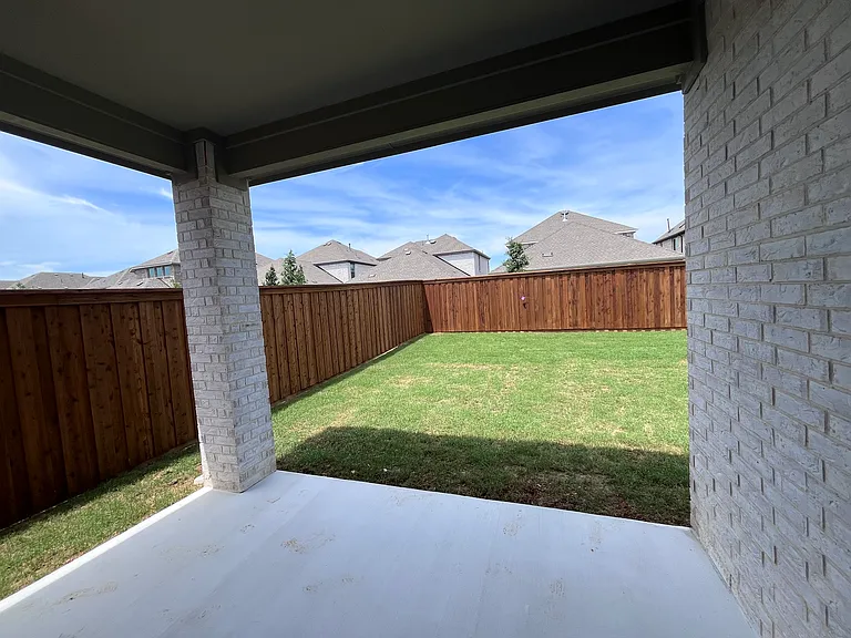 Back covered patio