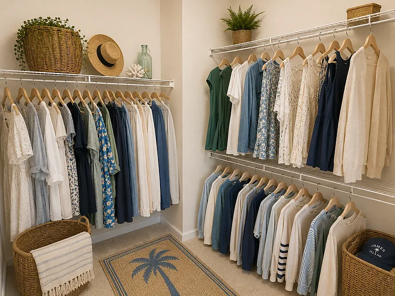 Walk-in master closet