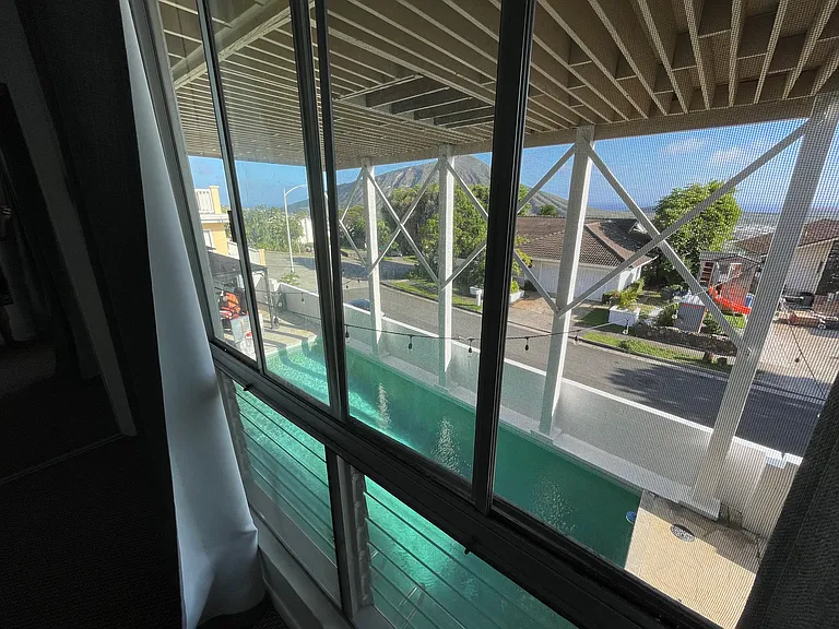 View from downstairs bedroom