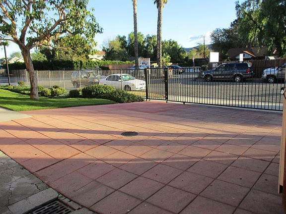 gated carport area